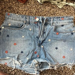 BLANKNYC Star jean shorts. Used only worn once